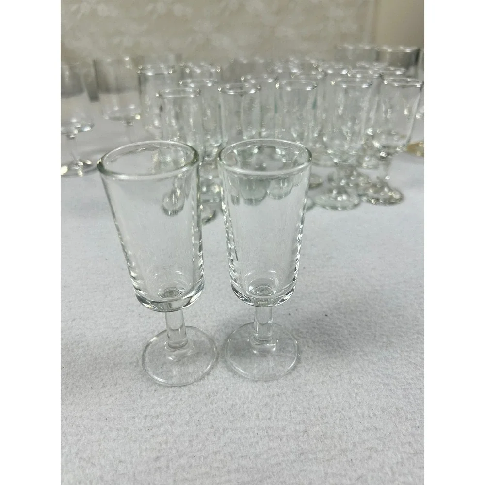 Unbranded Assorted Glassware Set Clear Vintage Elegant Barware Cordial Glasses